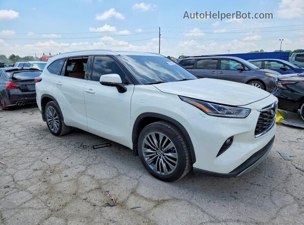 5TDFZRBH3MS135743 2021 TOYOTA HIGHLANDER White წინა მარჯვენა