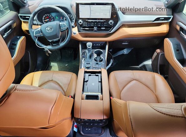 5TDFZRBH3MS135743 2021 TOYOTA HIGHLANDER White წინა პანელის ხედი