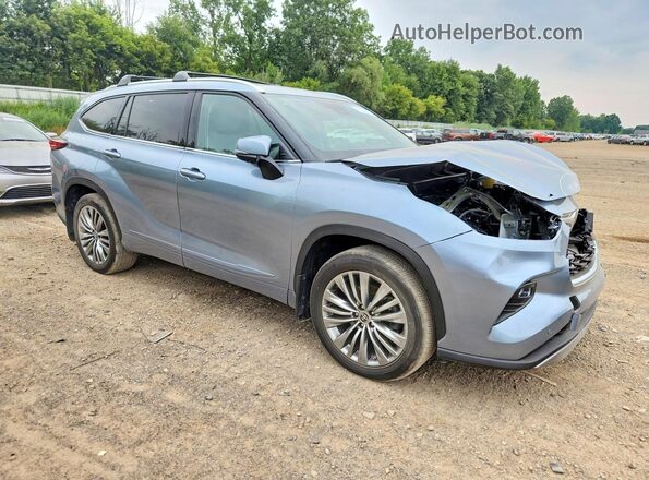 5TDFZRBH3NS163317 2022 TOYOTA HIGHLANDER Silver Առջևի աջ