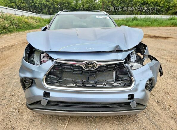 5TDFZRBH3NS163317 2022 TOYOTA HIGHLANDER Silver Դիմացի տեսք