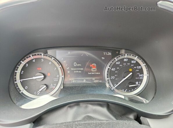 5TDFZRBH3NS163317 2022 TOYOTA HIGHLANDER Silver Սարքավորումների վահանակի տեսք