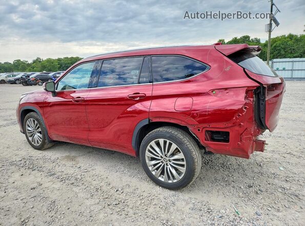 5TDFZRBH3NS212967 2022 TOYOTA HIGHLANDER Red Tył lewy
