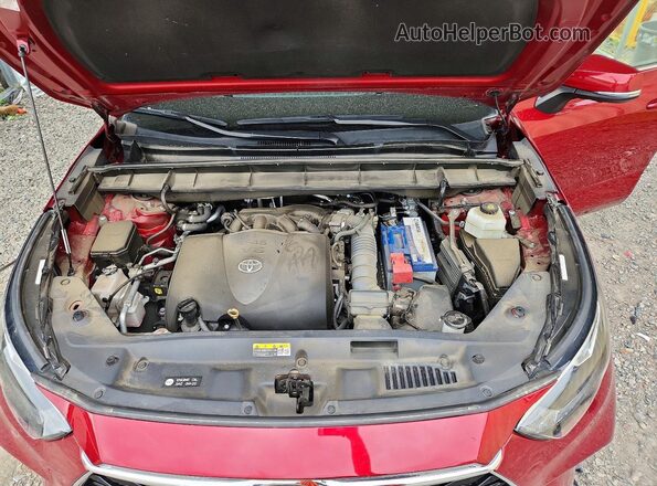 5TDFZRBH3NS212967 2022 TOYOTA HIGHLANDER Red Widok komory silnika