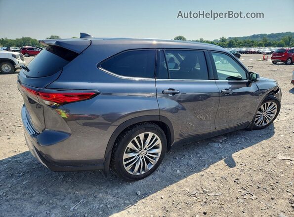 5TDFZRBH4MS147514 2021 TOYOTA HIGHLANDER Gray Tył prawy