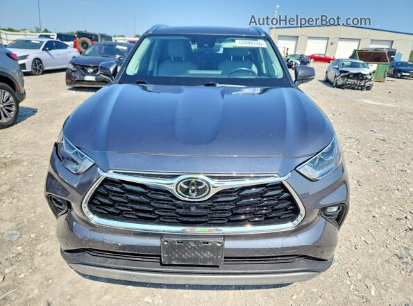 5TDFZRBH4MS147514 2021 TOYOTA HIGHLANDER Gray Widok z przodu