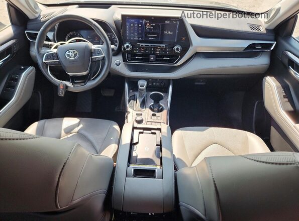 5TDFZRBH4MS147514 2021 TOYOTA HIGHLANDER Gray Widok deski rozdzielczej