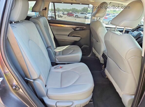 5TDFZRBH4MS147514 2021 TOYOTA HIGHLANDER Gray Widok wnętrza z tyłu