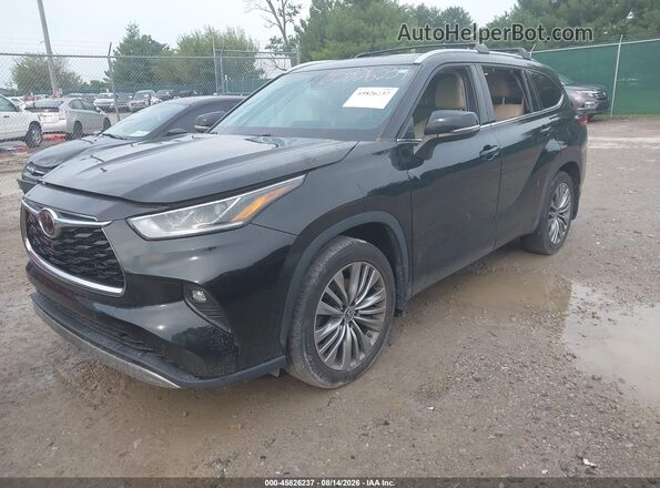5TDFZRBH5NS171564 2022 TOYOTA HIGHLANDER Black Передня ліва чверть