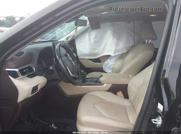 5TDFZRBH5NS171564 2022 TOYOTA HIGHLANDER Black Вид салону спереду
