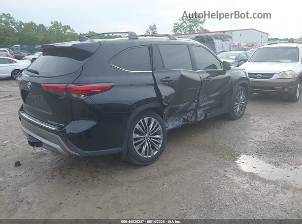 5TDFZRBH5NS171564 2022 TOYOTA HIGHLANDER Black Задня права чверть