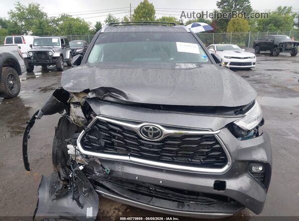 5TDFZRBH6NS232744 2022 TOYOTA HIGHLANDER Gray Դիմացի տեսք