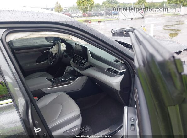 5TDFZRBH6NS232744 2022 TOYOTA HIGHLANDER Gray Սալոնի դիմացի տեսք
