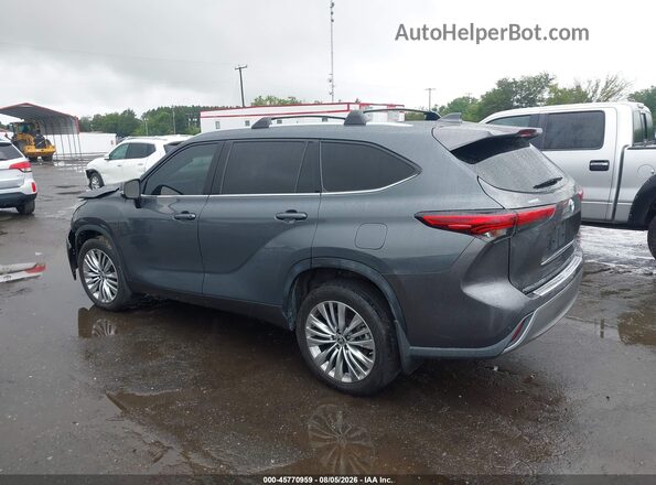 5TDFZRBH6NS232744 2022 TOYOTA HIGHLANDER Gray Հետևի ձախ