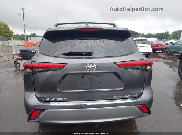 5TDFZRBH6NS232744 2022 TOYOTA HIGHLANDER Gray 