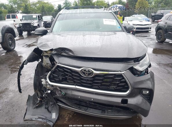 5TDFZRBH6NS232744 2022 TOYOTA HIGHLANDER Gray Սարքավորումների վահանակի տեսք