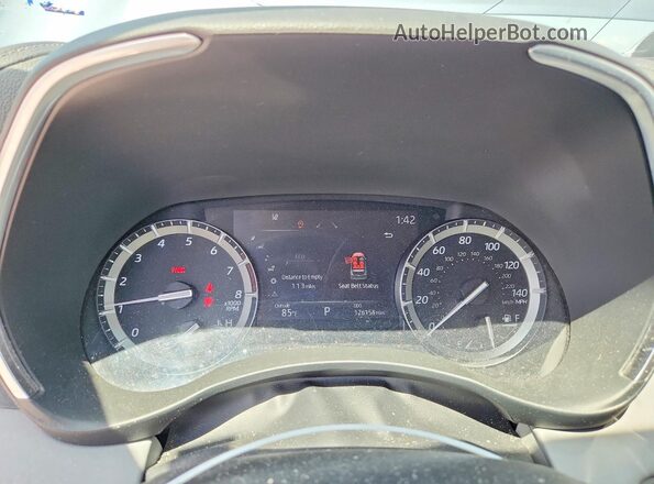 5TDFZRBH7MS068158 2021 TOYOTA HIGHLANDER Gray ხელსაწყოთა პანელის ხედი