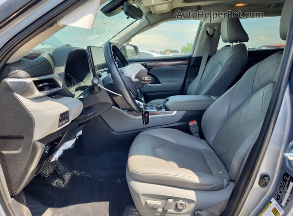 5TDFZRBH7MS068158 2021 TOYOTA HIGHLANDER Gray წინა სალონის ხედი