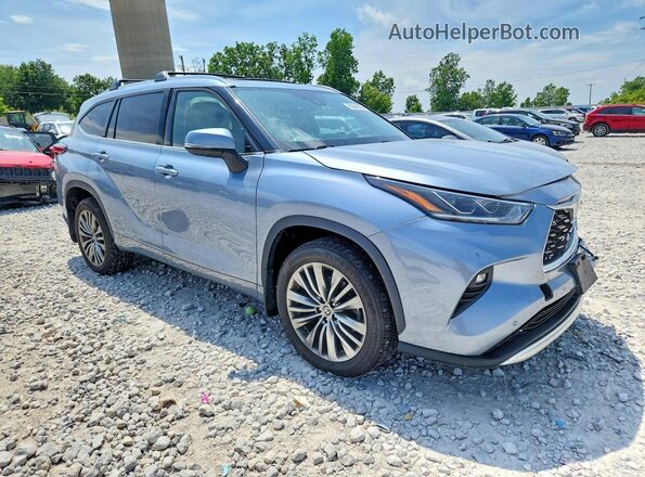 5TDFZRBH7MS068158 2021 TOYOTA HIGHLANDER Gray წინა მარჯვენა