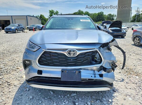 5TDFZRBH7MS068158 2021 TOYOTA HIGHLANDER Gray წინა ხედი