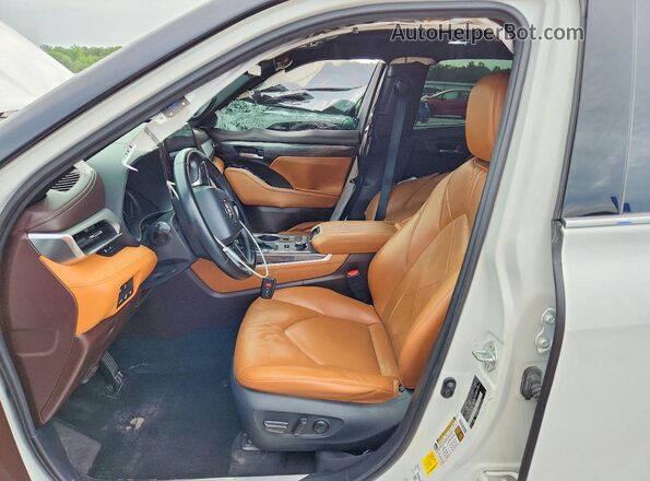 5TDFZRBH7MS076969 2021 TOYOTA HIGHLANDER White წინა სალონის ხედი