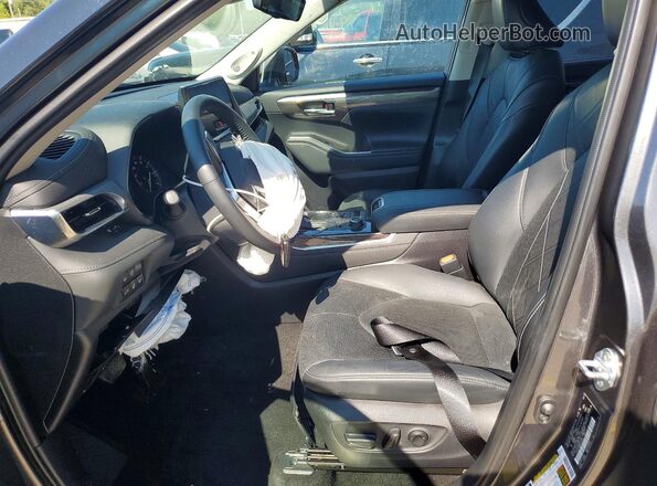5TDFZRBH9MS143085 2021 TOYOTA HIGHLANDER Серый Вид салона спереди
