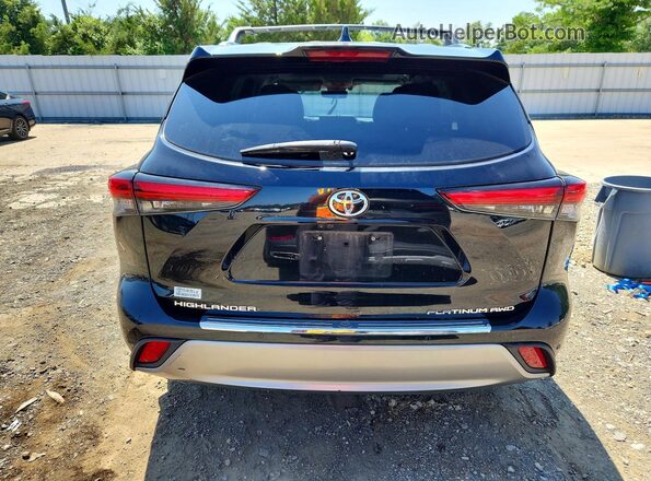 5TDFZRBH9MS149873 2021 TOYOTA HIGHLANDER Black Հետևի տեսք