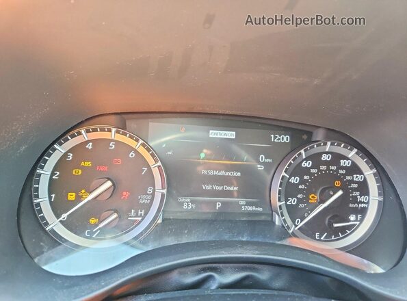 5TDFZRBH9MS149873 2021 TOYOTA HIGHLANDER Black Սարքավորումների վահանակի տեսք