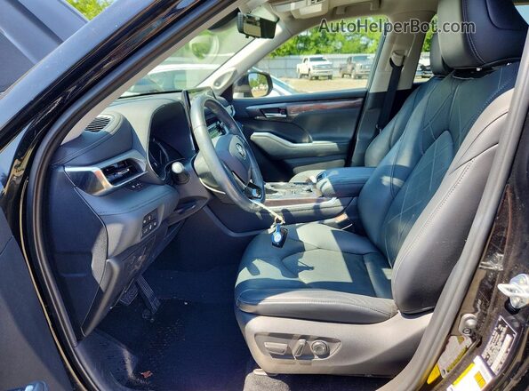 5TDFZRBH9MS149873 2021 TOYOTA HIGHLANDER Black Սալոնի դիմացի տեսք