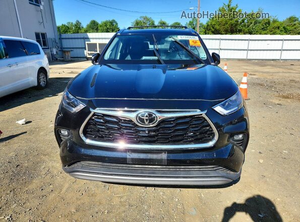 5TDFZRBH9MS149873 2021 TOYOTA HIGHLANDER Black Դիմացի տեսք