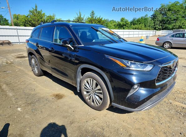 5TDFZRBH9MS149873 2021 TOYOTA HIGHLANDER Black Առջևի աջ
