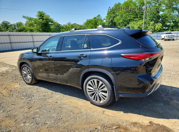 5TDFZRBH9MS149873 2021 TOYOTA HIGHLANDER Black Հետևի ձախ
