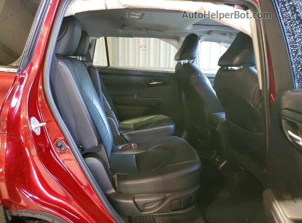 5TDGARAH5LS502895 2020 TOYOTA HIGHLANDER Red Вид задньої частини салону