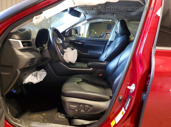 5TDGARAH5LS502895 2020 TOYOTA HIGHLANDER Red Вид салону спереду