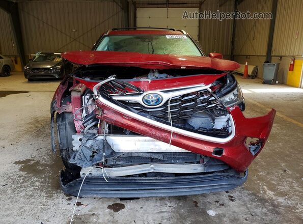 5TDGARAH5LS502895 2020 TOYOTA HIGHLANDER Red Вид спереду