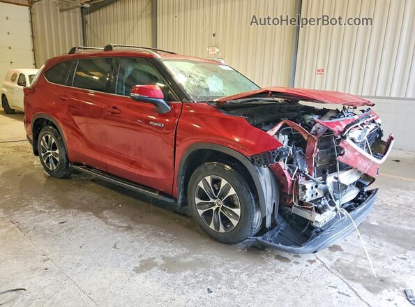 5TDGARAH5LS502895 2020 TOYOTA HIGHLANDER Red Передня права чверть