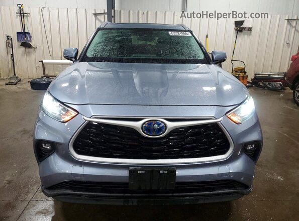 5TDGARAH8LS003461 2020 TOYOTA HIGHLANDER Blue Front view