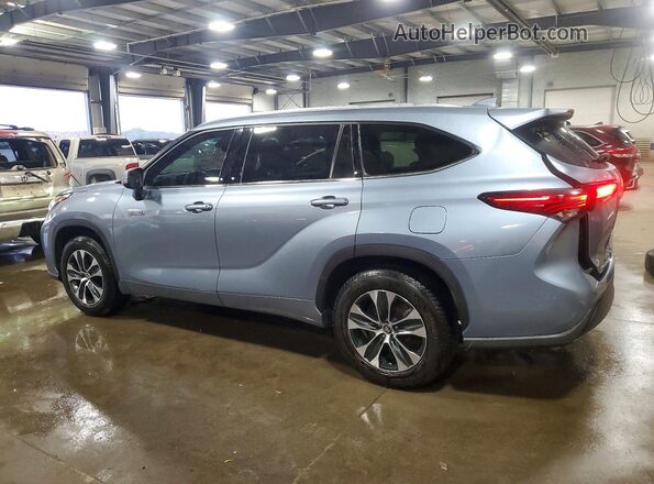 5TDGARAH8LS003461 2020 TOYOTA HIGHLANDER Blue Rear left