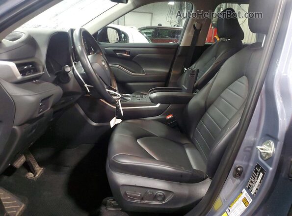 5TDGARAH8LS003461 2020 TOYOTA HIGHLANDER Blue Front interior view