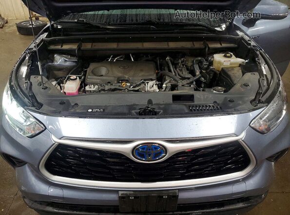 5TDGARAH8LS003461 2020 TOYOTA HIGHLANDER Blue Rear interior view