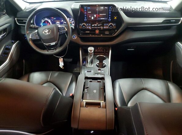 5TDGARAH8LS003461 2020 TOYOTA HIGHLANDER Blue Dashboard view