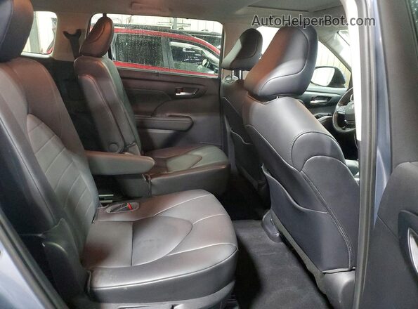 5TDGARAH8LS003461 2020 TOYOTA HIGHLANDER Blue Rear seats view
