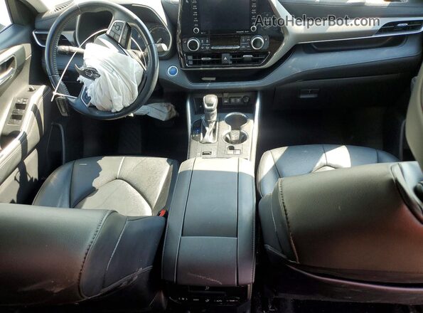 5TDGBRCH2MS517043 2021 TOYOTA HIGHLANDER Gray Вид панелі приладів