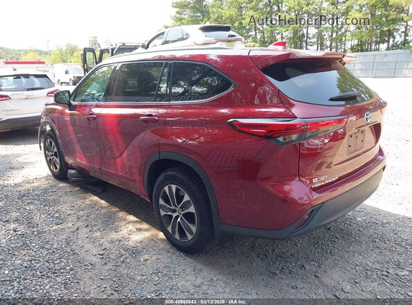 5TDGBRCH5LS514216 2020 TOYOTA HIGHLANDER Красный Задняя левая четверть