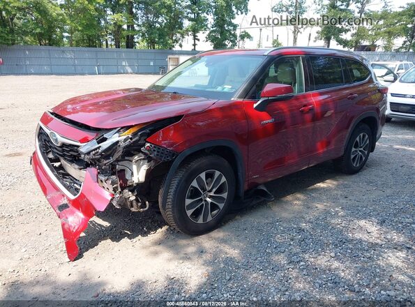 5TDGBRCH5LS514216 2020 TOYOTA HIGHLANDER Красный Передняя левая четверть