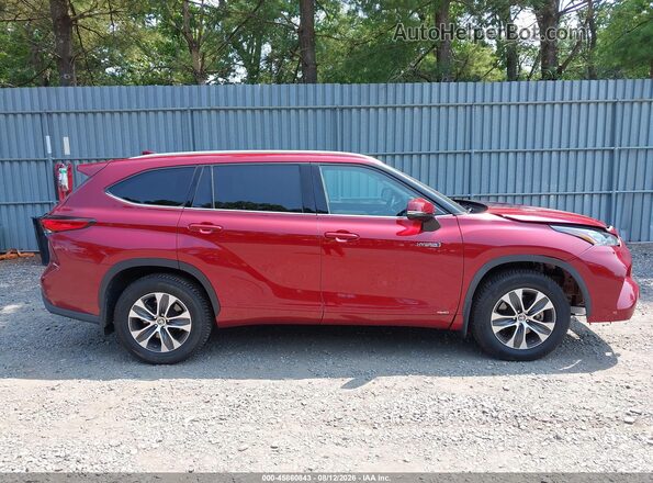 5TDGBRCH5LS514216 2020 TOYOTA HIGHLANDER Красный Вид задней части салона