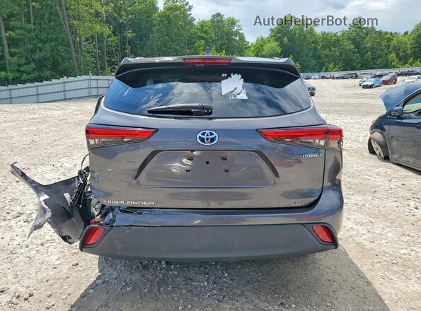 5TDGBRCH8LS506367 2020 TOYOTA HIGHLANDER Gray Widok z tyłu