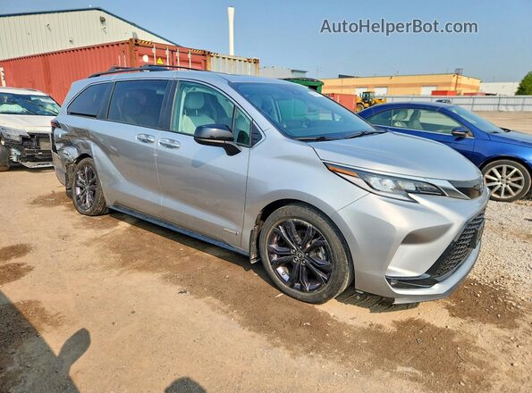 5TDGRKEC7MS051923 2021 TOYOTA SIENNA Silver Front right