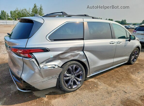5TDGRKEC7MS051923 2021 TOYOTA SIENNA Silver Rear right