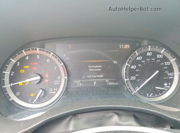 5TDGZRAH0LS505955 2020 TOYOTA HIGHLANDER Gray Instrument cluster view