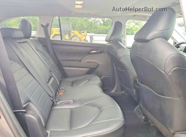 5TDGZRAH0LS505955 2020 TOYOTA HIGHLANDER Gray Rear seats view
